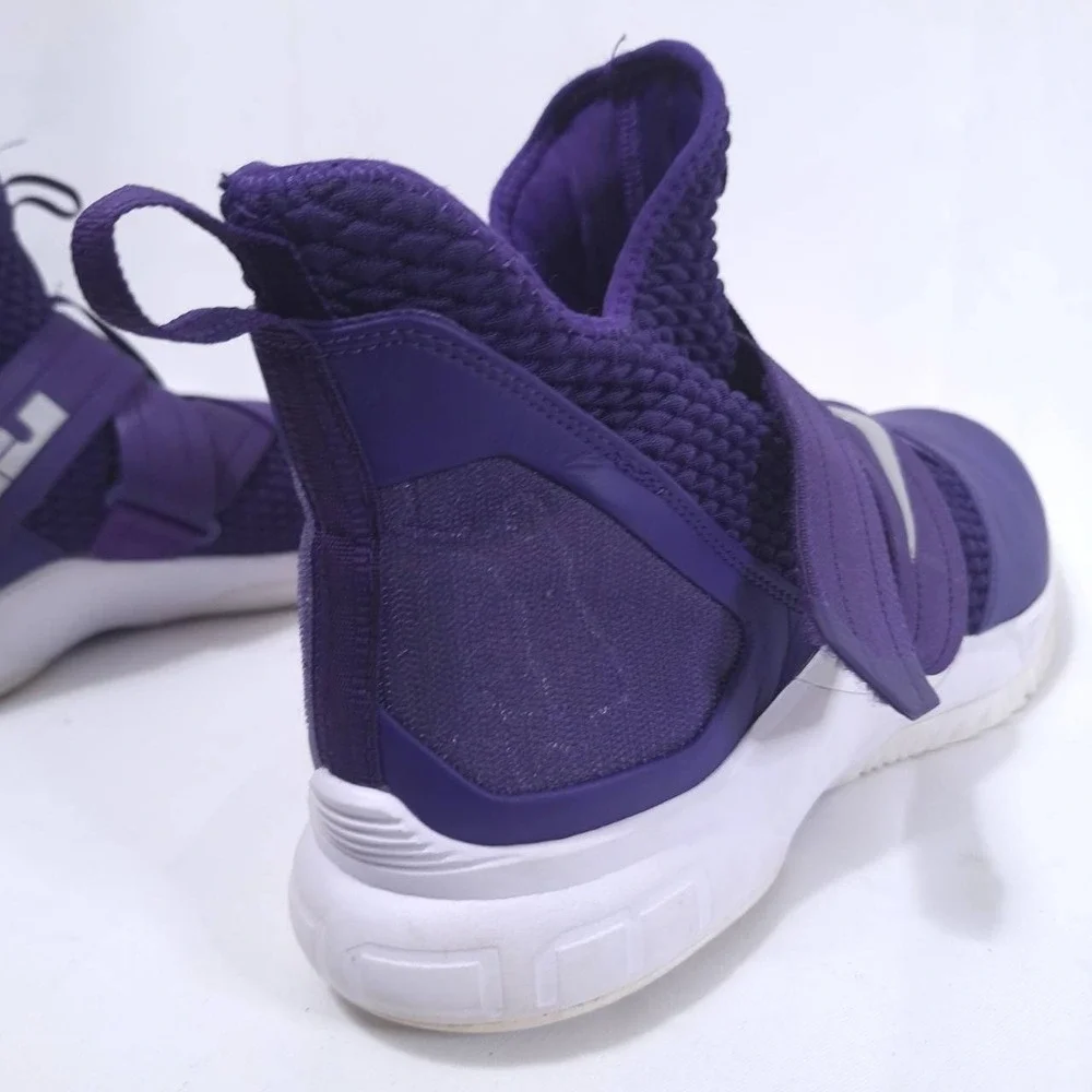 Nike LeBron Soldier 12 XII‎ SFG Purple Silver Basketball Shoes Sz 13.5 Sneakers
